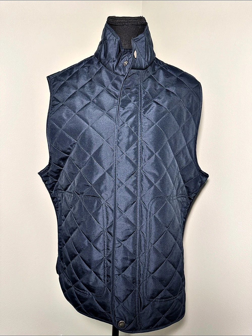 Banana Republic Quilted Vest in Blue Size Medium Like New